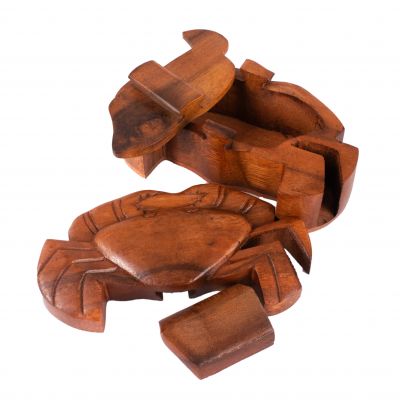Portagioie puzzle in legno Granchio Indonesia
