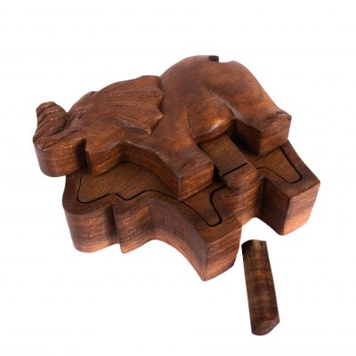 Portagioie puzzle in legno Elefante Indonesia
