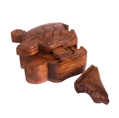 Portagioie puzzle in legno Tartaruga Indonesia