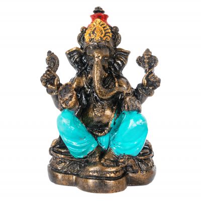 Statuetta in resina decorata Ganesha colorato 2