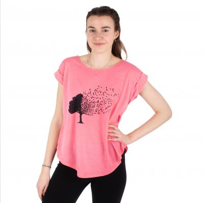 T-shirt donna manica corta Darika Tree Dandelion Pink | S/M