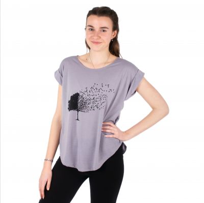 T-shirt donna manica corta Darika Tree Dandelion Grey | S/M
