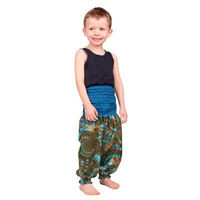 Pantaloni harem in cotone per bambini Lagoon Gold | 4-6 anni, 6-8 anni