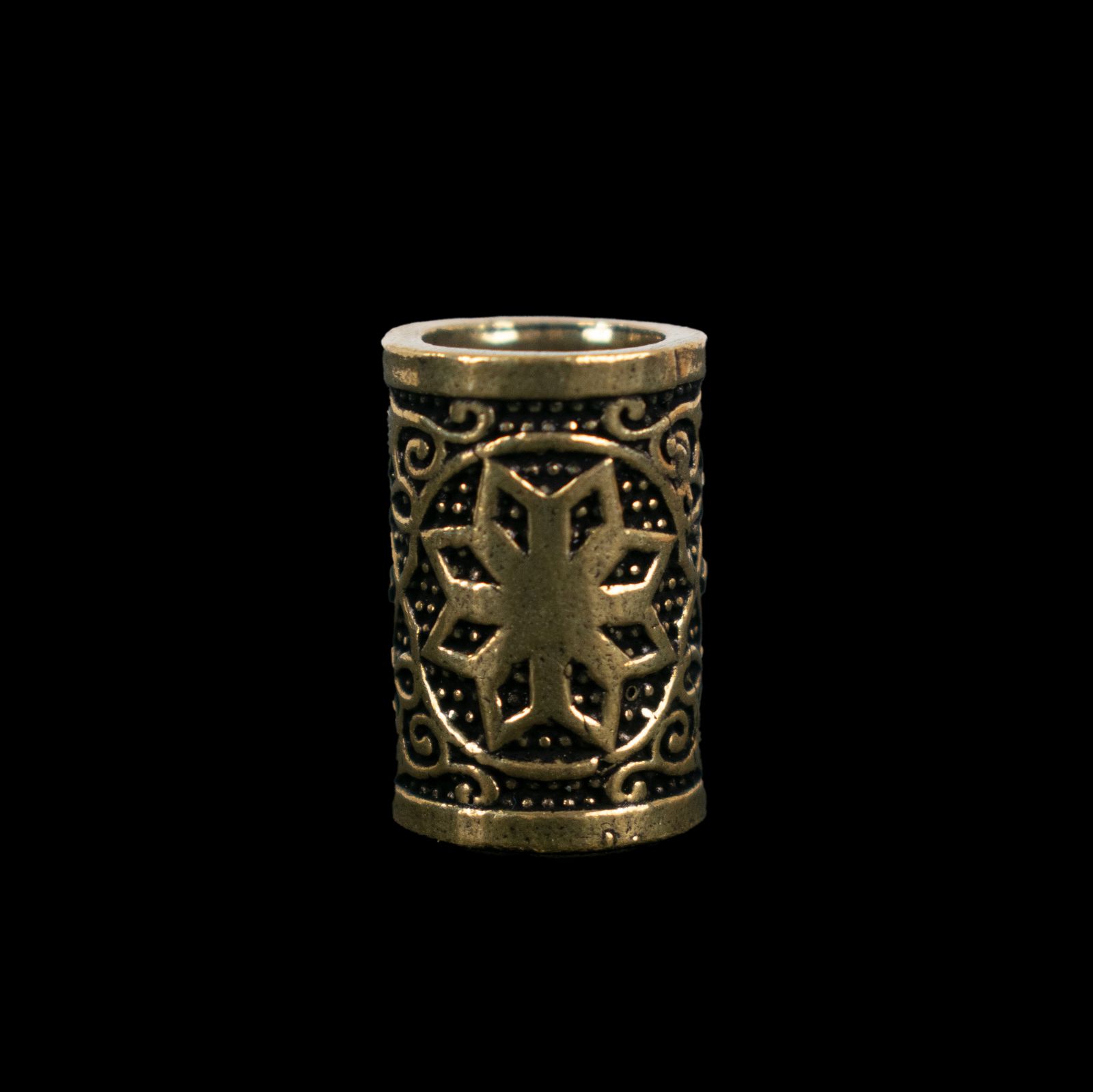 Perlina in metallo per dreadlocks Celtic Flower 1 India