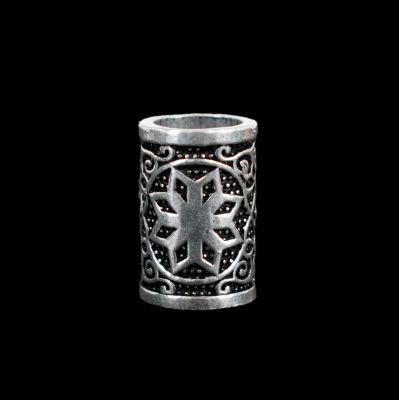 Perlina in metallo per dreadlocks Celtic Flower 2 India