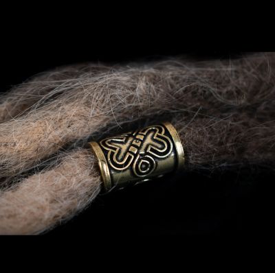 Perlina in metallo per dreadlocks Celtic Knot 1 India