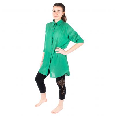 Camicia verde da donna Savitree Jade Green - Long Thailand