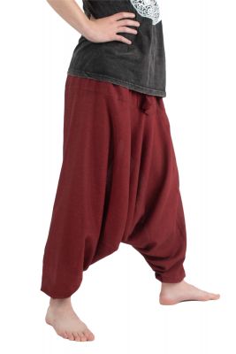 Pantaloni turchi in cotone Alibaba Badak Merun | UNISIZE 
