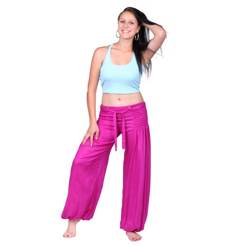 Pantaloni Segi Pink Rayon India