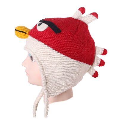 Cappello di lana Angry Bird - bianco Nepal