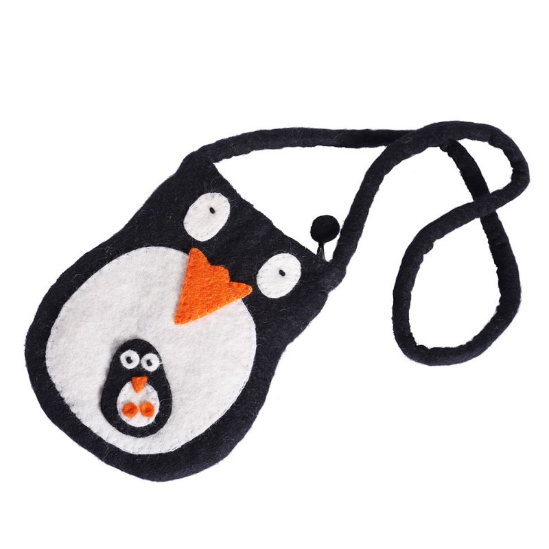 Borsetta in feltro Pinguino