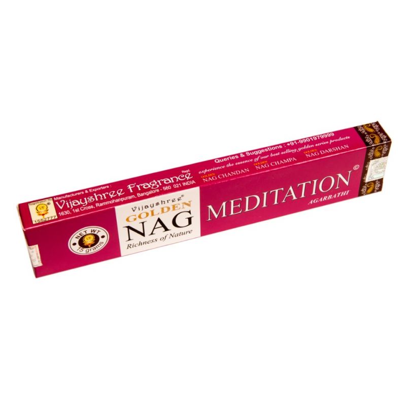 Incenso Golden Nag Meditation India