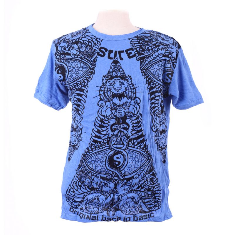 T-shirt da uomo Sure Animal Pyramid Blue Thailand