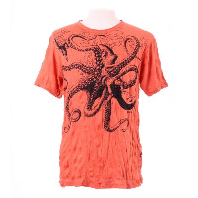 T-shirt da uomo Sure Octopus Attack Orange Thailand