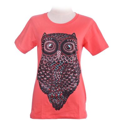 Maglietta da donna Big Owl Pink | XS